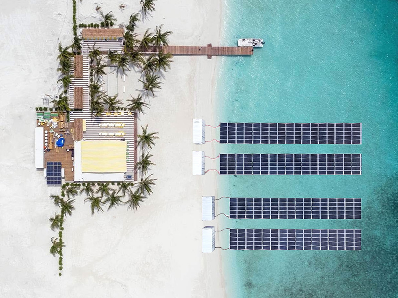 Napelemes PV konténer (úszó típusú)